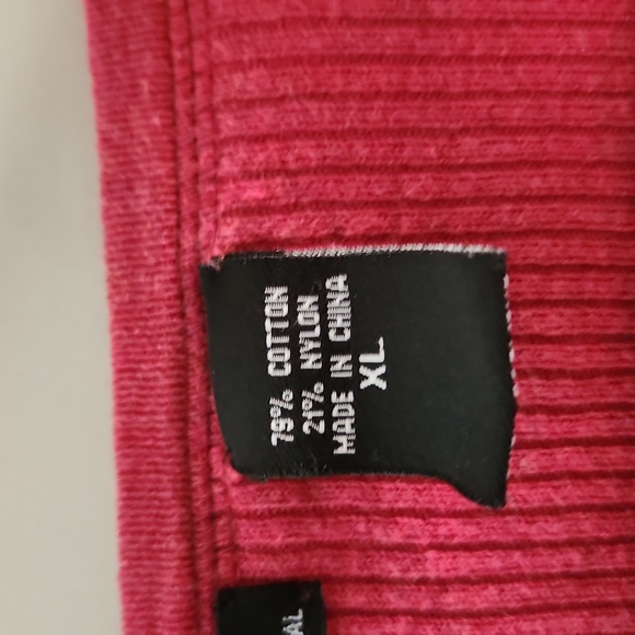 Pink Long Sleeve Ribbed Top - Picture 4 of 6